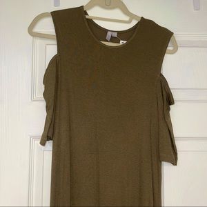 asos (curve), size 18 cold shoulder midi dress